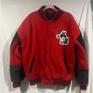 Vintage wool Mickey Mouse varsity jacket XL